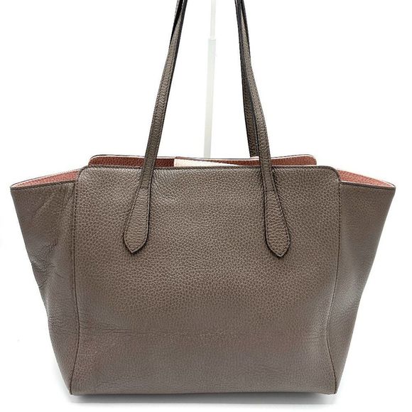 Gucci Bicolor Pebbled Leather Medium Swing Tote - Picture 3 of 10